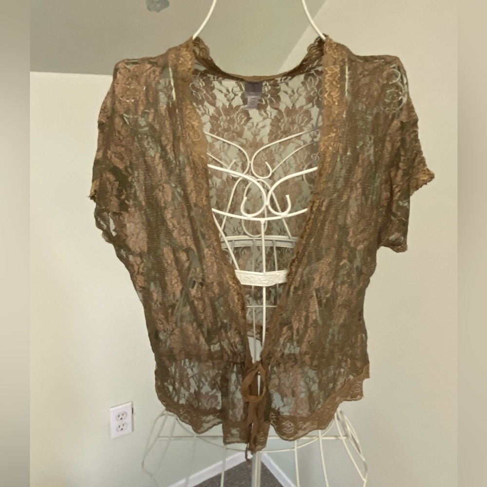 TRISTAN Lace Bolero Jacket, size small/medium